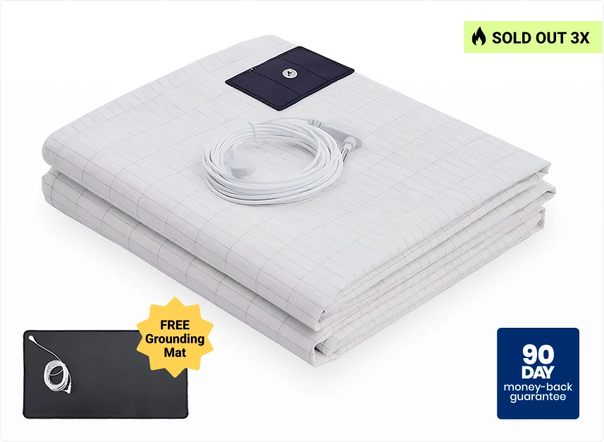 Grounding Bed Sheets – Velin cotton earthing sheet 8% silver thread